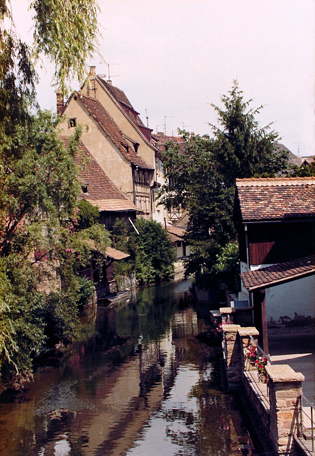 Petite Venise de Colmar, maisons à colombage le long du canal